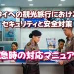【2025年度保存版】タイへの観光旅行におけるセキュリティと安全対策：緊急時の対応マニュアル