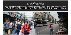 2025年に入りタイを訪れる外国人観光客が減っている本当の理由は?