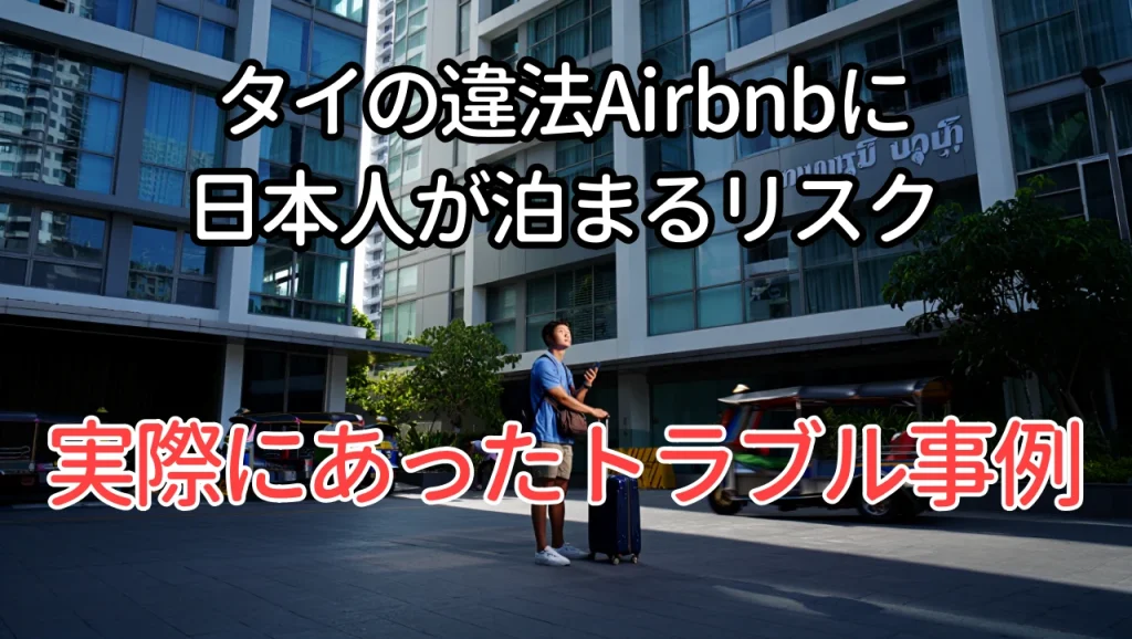 タイの違法airbnbに日本人が泊まるリスク