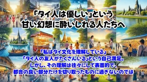 「タイ人は優しい」という甘い幻想に酔いしれる人たちへ