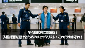 タイ渡航前に要確認！入国拒否を避けるためのチェックリスト：これだけは守れ！