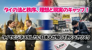 タイの法と秩序、理想と現実のギャップ！タイでビジネスをしたい日本人が知っておくべきリスク