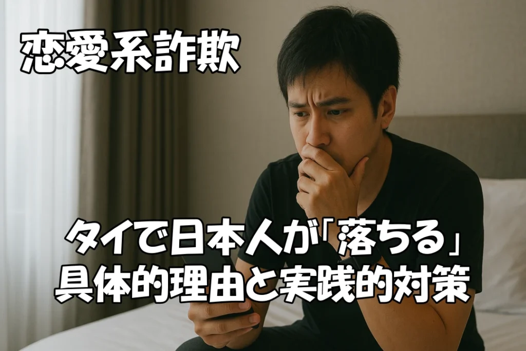 恋愛系詐欺 — タイで日本人が「落ちる」具体的理由と実践的対策