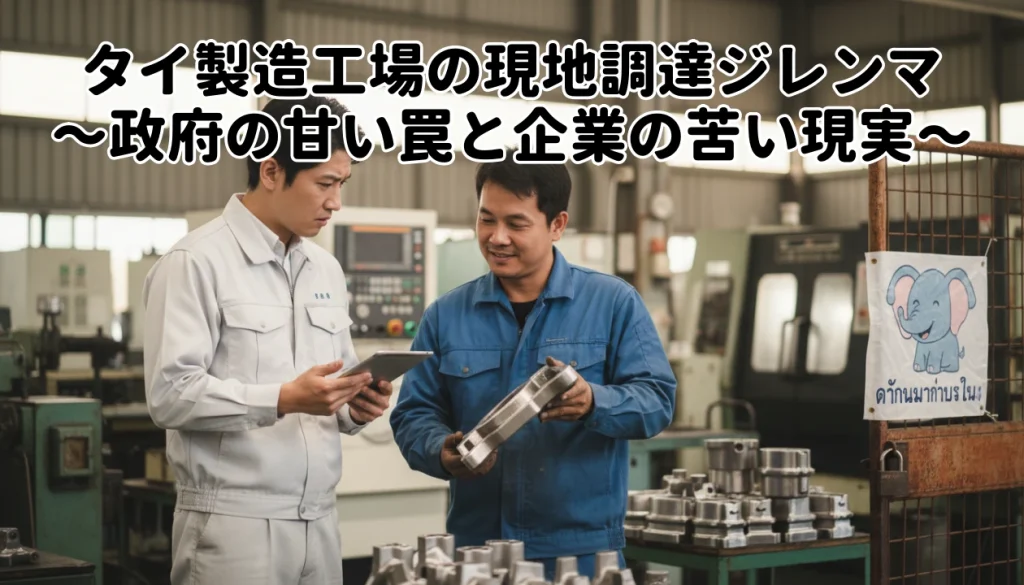 タイ製造工場の現地調達ジレンマ ～政府の甘い罠と企業の苦い現実～